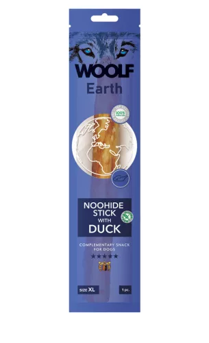 Woolf Earth Noohide Kollagénes rúd kacsával XL