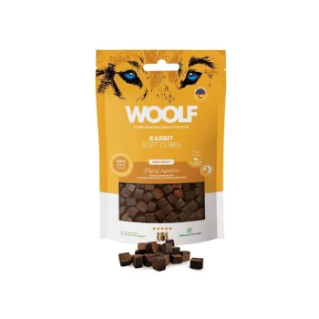 Woolf Főtt monoprotein Nyúlhús kockák 100g