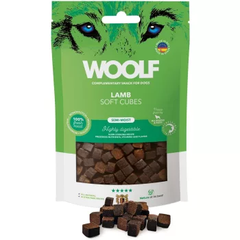 Woolf Főtt monoprotein Bárányhús kockák 100g