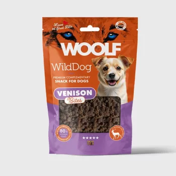 WOOLF WildDog Bites – Puha szarvashús falatok 100g