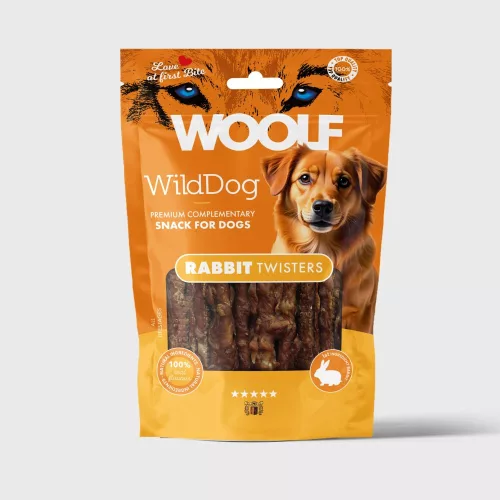 WOOLF WildDog Twister – Nyúlhúsos 100g