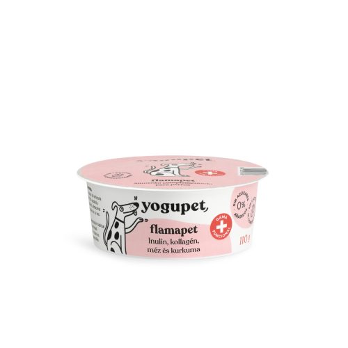Yogupet - Funkcionális Joghurt - Flamapet - Inulinnal, Kollagénnel, Mézzel és Kurkumával 110g